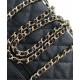 Miglior Falso Chanel Long Vanity con catena AP4407 Nero Economiche Premium