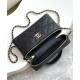 Miglior Falso Chanel Long Vanity con catena AP4407 Nero Economiche Premium