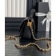 Perfette Qualità Repliche Borsa Chanel Mini Flap con manico superiore AS5164 Nero Imitazione