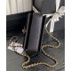 Perfette Qualità Repliche Borsa Chanel Mini Flap con manico superiore AS5164 Nero Imitazione