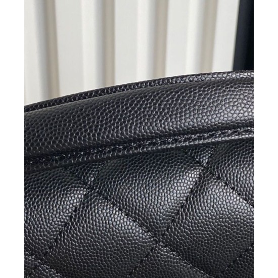 Perfette Qualità Repliche Borsa Chanel Mini Flap con manico superiore AS5164 Nero Imitazione