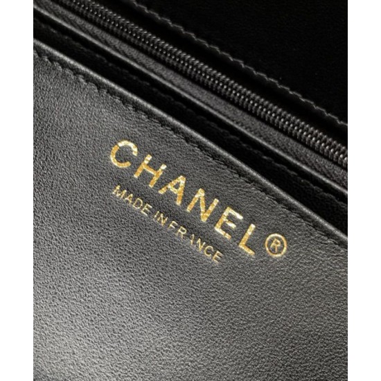Replica perfetta Borsa Chanel Mini Flap con manico superiore AS5243 Nero Imitazione Outlet Online
