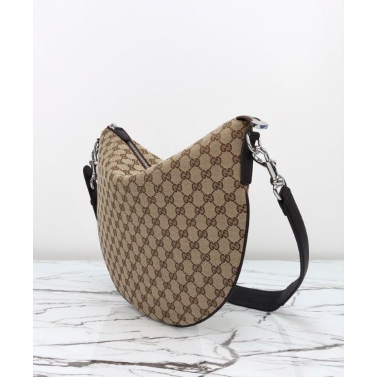 Replica perfetta Borsa a tracolla media Gucci B 817420 Caffè Imitazione Outlet Online