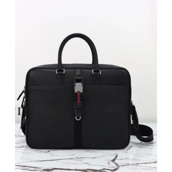 Migliore Repliche Borsa a tracolla media Gucci con Web 816757 Nero Economiche Outlet Online