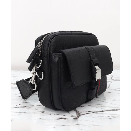 Replica perfetta Borsa a tracolla piccola Gucci con Web 816751 Nero Imitazione Outlet Online