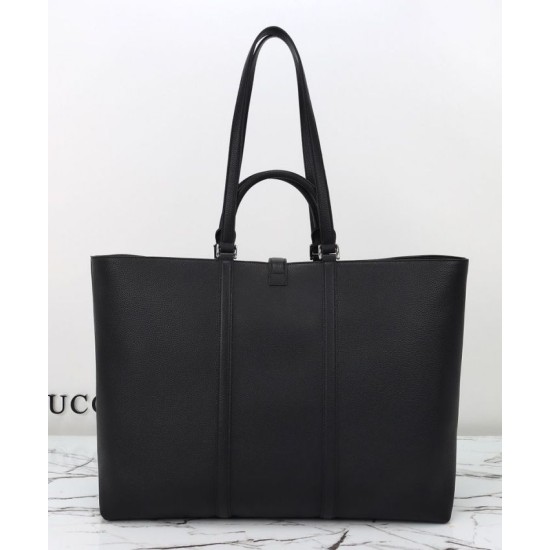 Replica perfetta Borsa tote grande Gucci con Web 816753 Nero Imitazione Outlet Online