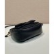 Migliore Repliche Mini-bag in nylon/nappa Prada Re-Nylon con fiocco 1BC241 Nero Economiche Outlet Online