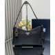 Repliche Borsa a tracolla grande Prada Aimee Re-Nylon con lucchetto 1BC232 Nero Imitazioni Premium Miglior Falso Borsa a tracolla grande Prada Aimee Re-Nylon con lucchetto 1BC232 Nero Economiche Premium