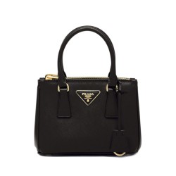 Migliore Repliche Borsa Mini/Media Galleria Saffiano Prada 1BA906 Nero Economiche Outlet Online