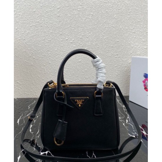 Migliore Repliche Borsa Mini/Media Galleria Saffiano Prada 1BA906 Nero Economiche Outlet Online