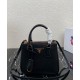 Migliore Repliche Borsa Mini/Media Galleria Saffiano Prada 1BA906 Nero Economiche Outlet Online