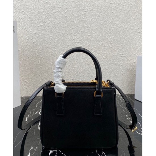 Migliore Repliche Borsa Mini/Media Galleria Saffiano Prada 1BA906 Nero Economiche Outlet Online