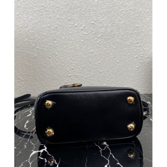 Migliore Repliche Borsa Mini/Media Galleria Saffiano Prada 1BA906 Nero Economiche Outlet Online