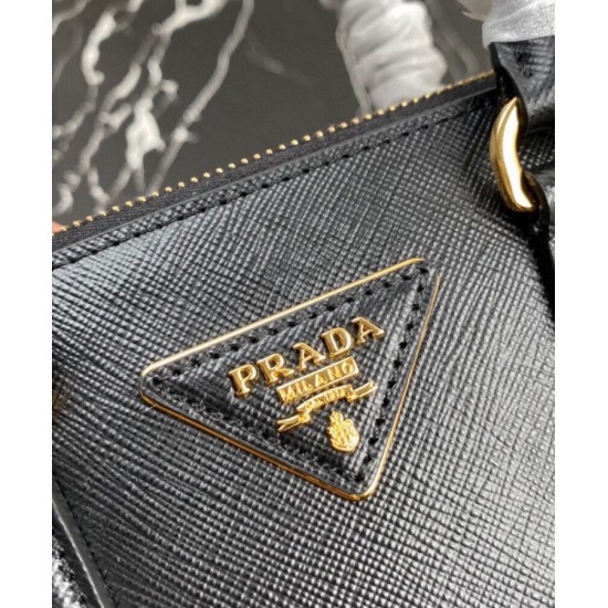 Migliore Repliche Borsa Mini/Media Galleria Saffiano Prada 1BA906 Nero Economiche Outlet Online