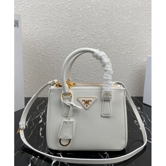 Perfette Qualità Repliche Borsa Mini/Media Galleria Saffiano Prada 1BA906 Bianco Imitazione Replica perfetta Borsa Mini/Media Galleria Saffiano Prada 1BA906 Bianco Imitazione Outlet Online