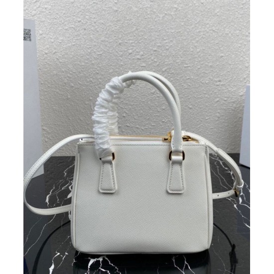 Perfette Qualità Repliche Borsa Mini/Media Galleria Saffiano Prada 1BA906 Bianco Imitazione Replica perfetta Borsa Mini/Media Galleria Saffiano Prada 1BA906 Bianco Imitazione Outlet Online