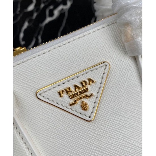 Perfette Qualità Repliche Borsa Mini/Media Galleria Saffiano Prada 1BA906 Bianco Imitazione Replica perfetta Borsa Mini/Media Galleria Saffiano Prada 1BA906 Bianco Imitazione Outlet Online