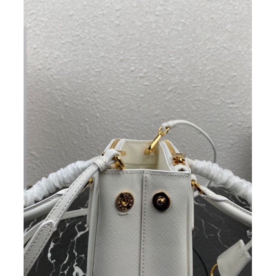 Perfette Qualità Repliche Borsa Mini/Media Galleria Saffiano Prada 1BA906 Bianco Imitazione Replica perfetta Borsa Mini/Media Galleria Saffiano Prada 1BA906 Bianco Imitazione Outlet Online
