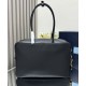 Replica perfetta Borsa grande Prada Re-Nylon con manico superiore e lucchetto 1BB131 Nero Imitazione Outlet Online