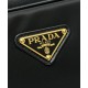 Replica perfetta Borsa grande Prada Re-Nylon con manico superiore e lucchetto 1BB131 Nero Imitazione Outlet Online
