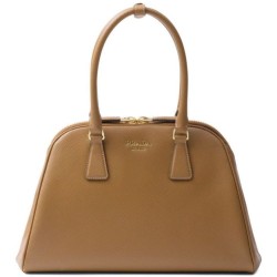 Miglior Falso Borsa Prada Media Saffiano 1BG537 Caffè Economiche Premium