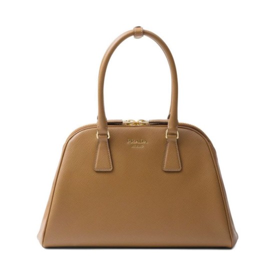 Miglior Falso Borsa Prada Media Saffiano 1BG537 Caffè Economiche Premium
