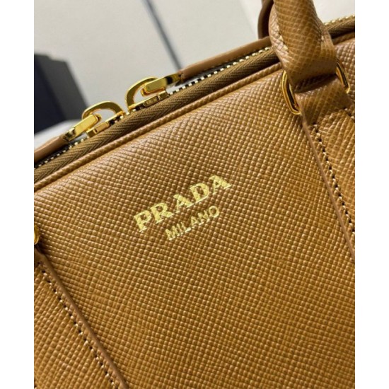 Miglior Falso Borsa Prada Media Saffiano 1BG537 Caffè Economiche Premium