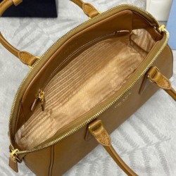Miglior Falso Borsa Prada Media Saffiano 1BG537 Caffè Economiche Premium