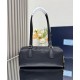 Miglior Falso Borsa media Prada Re-Nylon con manico superiore e lucchetto 1BB127 Nero Economiche Premium