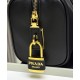 Miglior Falso Borsa media Prada Re-Nylon con manico superiore e lucchetto 1BB127 Nero Economiche Premium