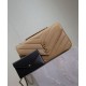 Migliore Repliche Borsa YSL Saint Laurent Loulou Media Matelasse Albicocca Economiche Outlet Online