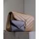 Migliore Repliche Borsa YSL Saint Laurent Loulou Media Matelasse Albicocca Economiche Outlet Online