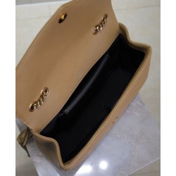 Migliore Repliche Borsa YSL Saint Laurent Loulou Media Matelasse Albicocca Economiche Outlet Online