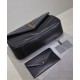Perfette Qualità Repliche Borsa YSL Saint Laurent Loulou Media Matelasse Nera Imitazione