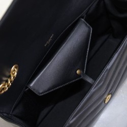 Perfette Qualità Repliche Borsa YSL Saint Laurent Loulou Media Matelasse Nera Imitazione