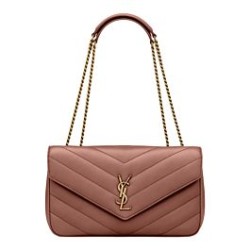 Replica perfetta Borsa YSL Saint Laurent Loulou Media Matelasse Rosa Imitazione Outlet Online