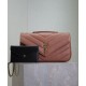 Replica perfetta Borsa YSL Saint Laurent Loulou Media Matelasse Rosa Imitazione Outlet Online