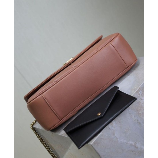 Replica perfetta Borsa YSL Saint Laurent Loulou Media Matelasse Rosa Imitazione Outlet Online