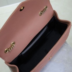 Replica perfetta Borsa YSL Saint Laurent Loulou Media Matelasse Rosa Imitazione Outlet Online