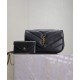 Migliore Repliche Borsa mini YSL Saint Laurent Loulou Nera Economiche Outlet Online
