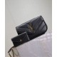 Migliore Repliche Borsa mini YSL Saint Laurent Loulou Nera Economiche Outlet Online
