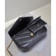 Migliore Repliche Borsa mini YSL Saint Laurent Loulou Nera Economiche Outlet Online