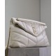 Perfette Qualità Repliche Borsa media YSL Saint Laurent Puffer in nappa color crema Imitazione