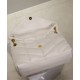 Perfette Qualità Repliche Borsa media YSL Saint Laurent Puffer in nappa color crema Imitazione