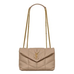 Perfette Qualità Repliche Borsa imbottita Toy YSL Saint Laurent in pelle di agnello color albicocca Imitazione