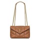 Miglior Falso Borsa imbottita Toy YSL Saint Laurent in pelle di agnello Caffè Economiche Premium