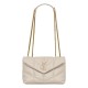 Replica perfetta Borsa imbottita Toy YSL Saint Laurent in pelle di agnello Crema Imitazione Outlet Online
