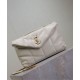 Replica perfetta Borsa imbottita Toy YSL Saint Laurent in pelle di agnello Crema Imitazione Outlet Online