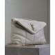 Replica perfetta Borsa imbottita Toy YSL Saint Laurent in pelle di agnello Crema Imitazione Outlet Online