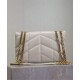Replica perfetta Borsa imbottita Toy YSL Saint Laurent in pelle di agnello Crema Imitazione Outlet Online